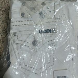 NWT MISS ME SKINNY JEANS SIZE 25 WHITE